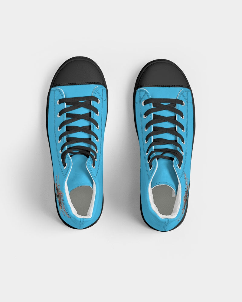 Loud blue by Marvin Jeans and Trinity D Marvin Men's Hightop Canvas Shoe - Black