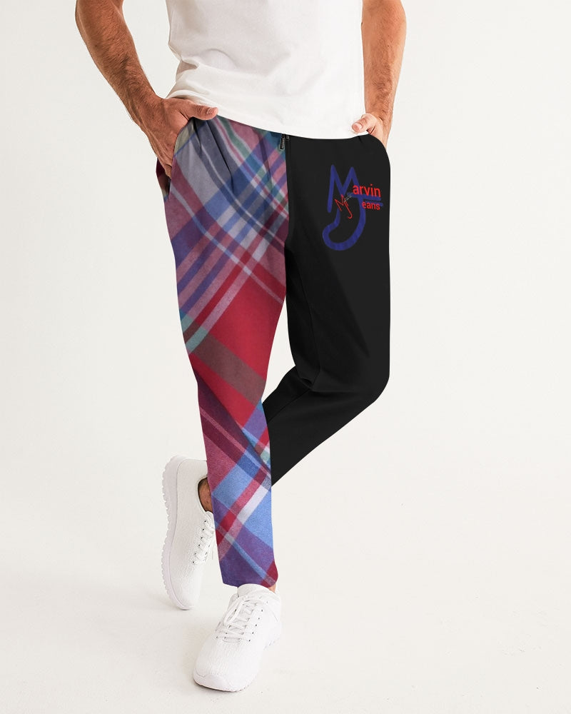 Plaids half black by Marvin Jeans and Trinity D Marvin Men's Joggers