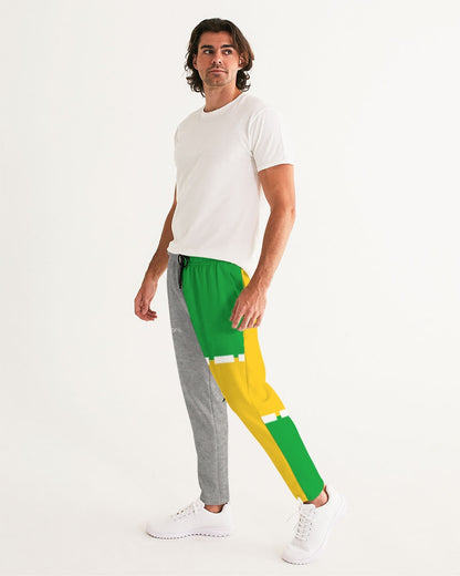 Lemon Lime Green Bay cool grey by Marvin Jeans and Trinity D Marvin Men's Joggers