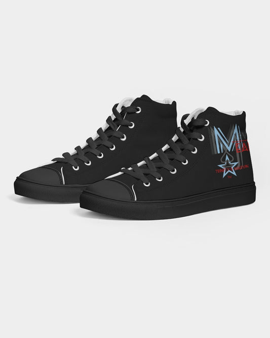 Above greatness by Trinity D Marvin and Marvin jeans Men's Hightop Canvas Shoe - Black
