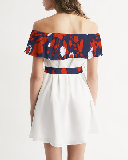Rosemary by Marvin Jeans and Trinity D Marvin Women's Off-Shoulder Dress
