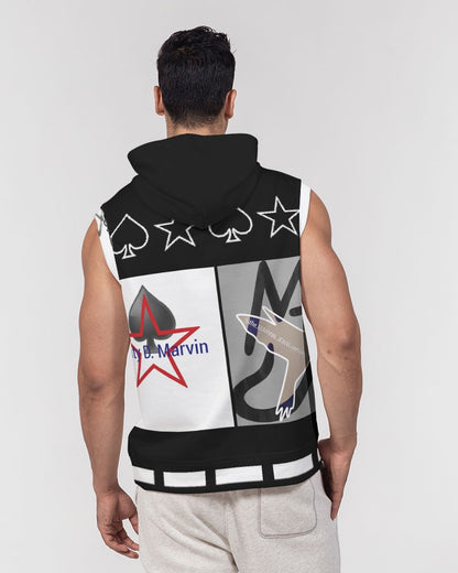 Logo's by Marvin Jeans and Trinity D Marvin Men's Premium Heavyweight Sleeveless Hoodie