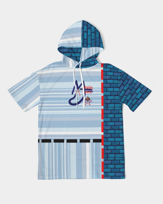 Brick city strip mix BY MARVIN JEANS Men's Premium Heavyweight Short Sleeve Hoodie