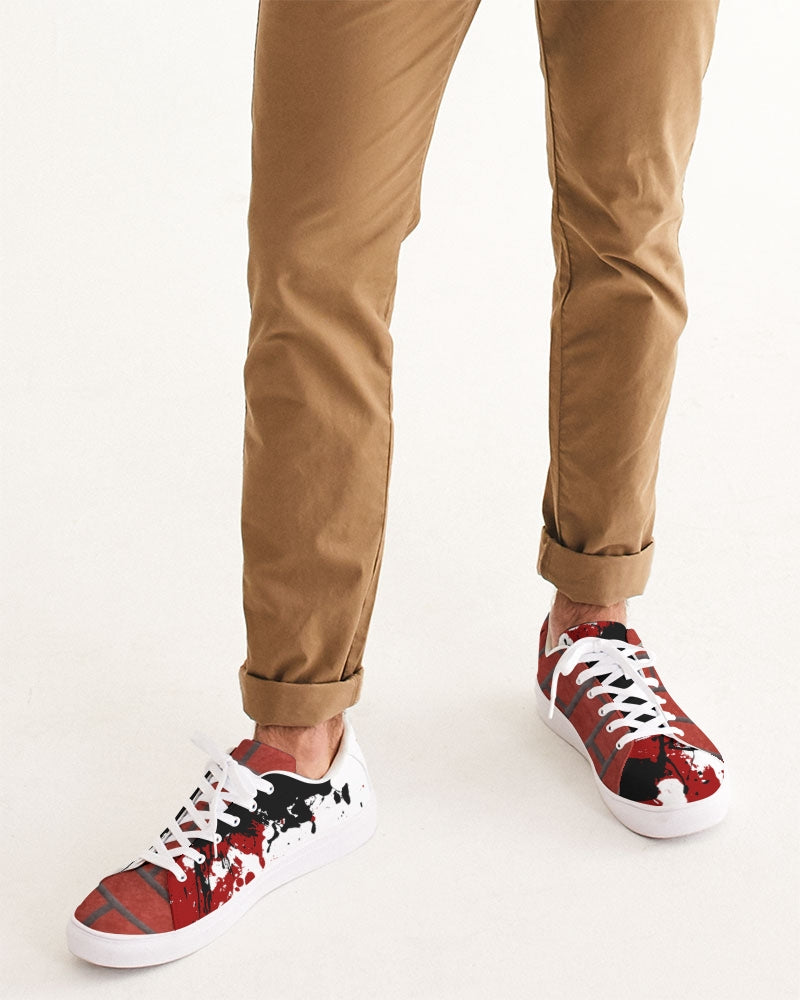 Brick city red awesome print Marvin Jeans and Trinity D Marvin Men's Faux-Leather Sneaker