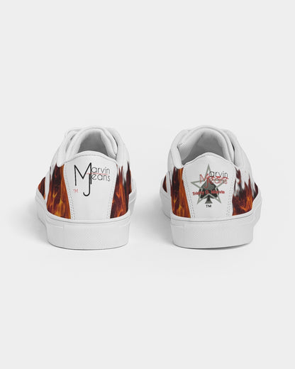 Fire white by Marvin Jeans and Trinity D Marvin Men's Faux-Leather Sneaker