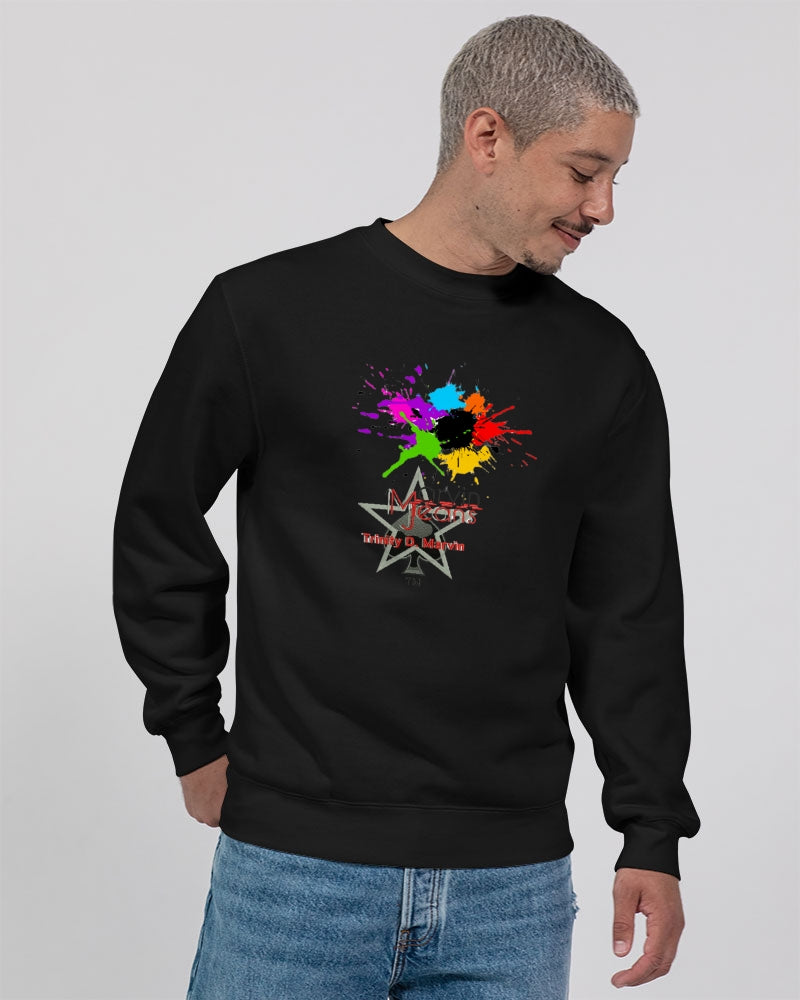 Double splash by Marvin Jeans and Trinity D Marvin Unisex Premium Crewneck Sweatshirt | Lane Seven