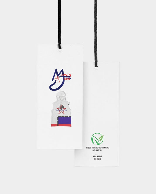 All White New-Legacy by Marvin Jeans and Trinity D Marvin Bulk Custom Hangtags