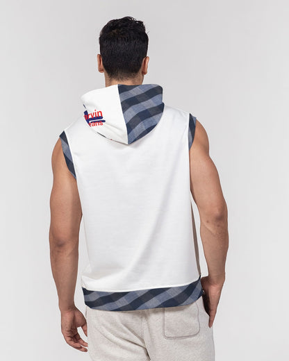 Word of mouth blue stripes BY MARVIN JEANS Men's Premium Heavyweight Sleeveless Hoodie