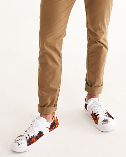 Fire white by Marvin Jeans and Trinity D Marvin Men's Faux-Leather Sneaker