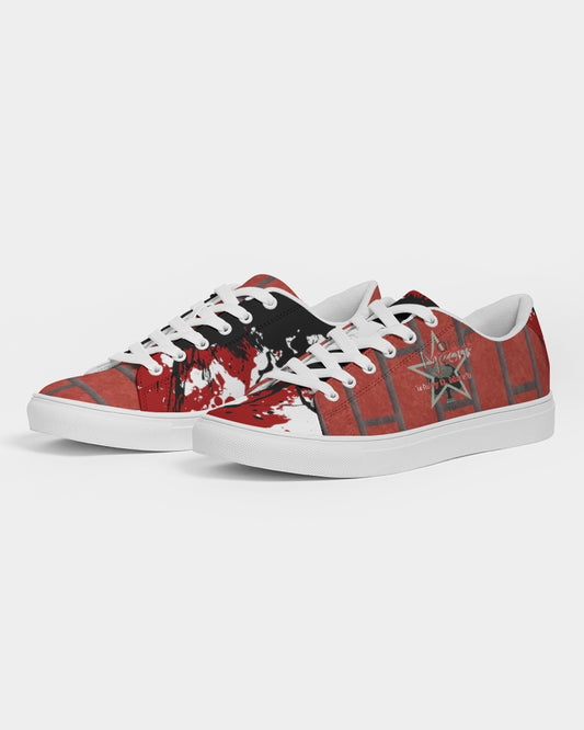 Brick city red awesome print Marvin Jeans and Trinity D Marvin Men's Faux-Leather Sneaker