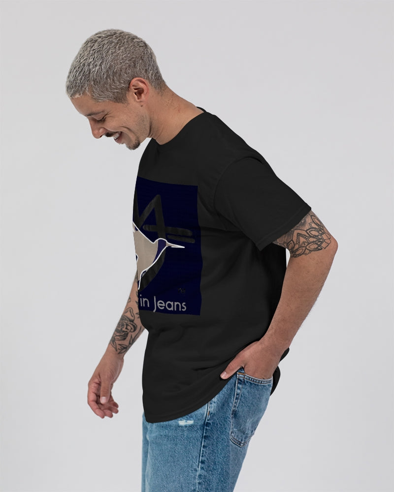 Black by Marvin Jeans and Trinity D Marvin Unisex Ultra Cotton T-Shirt | Gildan