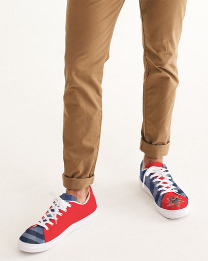 Ever Red by Marvin Jeans and Trinity D Marvin Men's Faux-Leather Sneaker