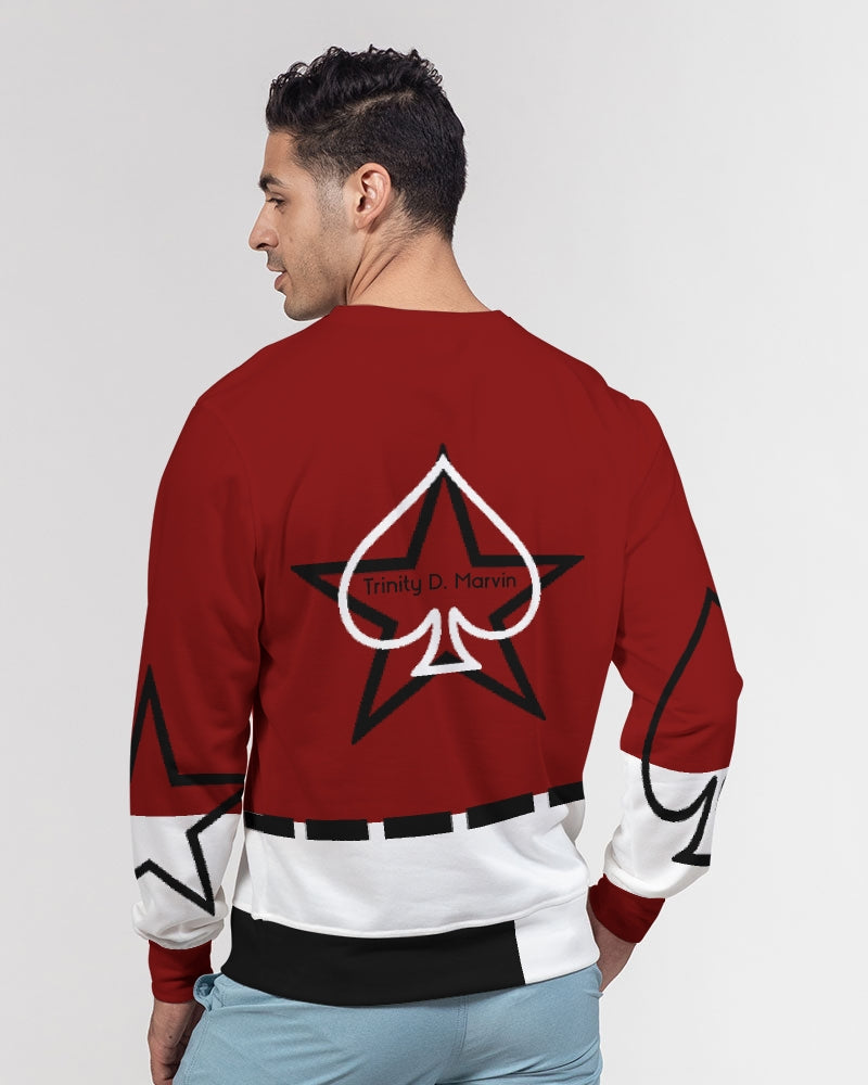 Maroon Men's Classic French Terry Crewneck Pullover