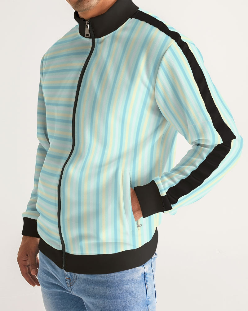 Pin stripes BY MARVIN JEANS Men's Stripe-Sleeve Track Jacket