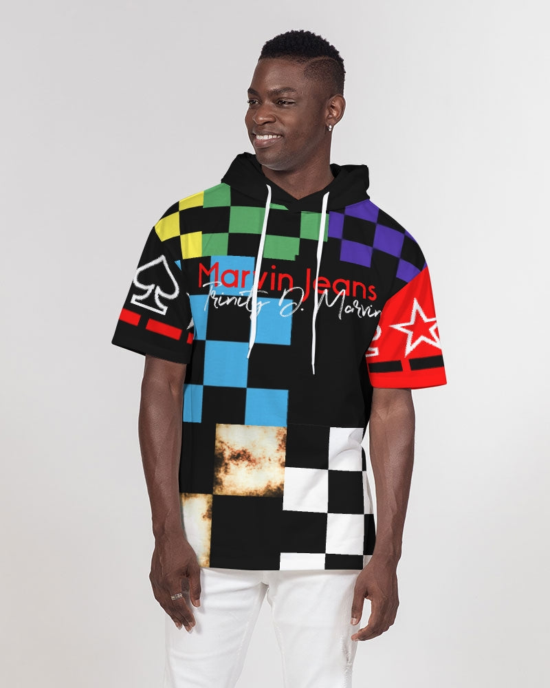 Combo mix by Marvin Jeans and Trinity D Marvin Men's Premium Heavyweight Short Sleeve Hoodie