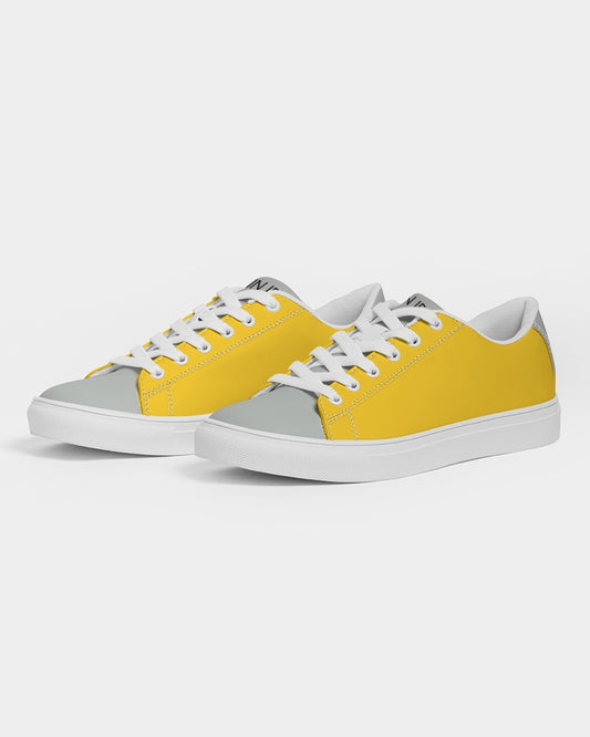 Yellow mixture Men's Faux-Leather Sneaker