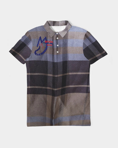 Fashion Icon 2 by Trinity D Marvin and Marvin Jeans  Men's Slim Fit Short Sleeve Polo