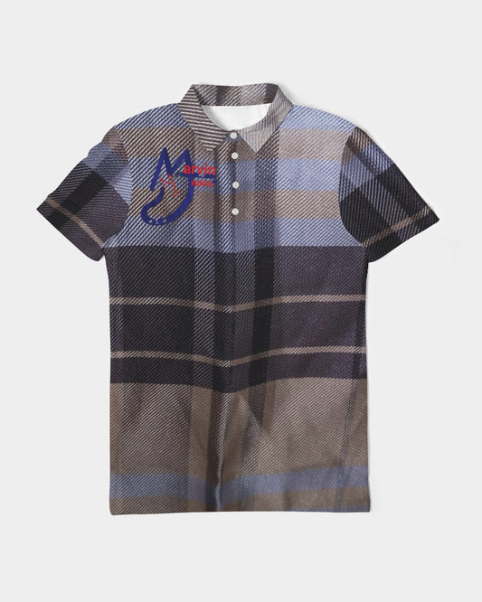 Fashion Icon 2 by Trinity D Marvin and Marvin Jeans  Men's Slim Fit Short Sleeve Polo