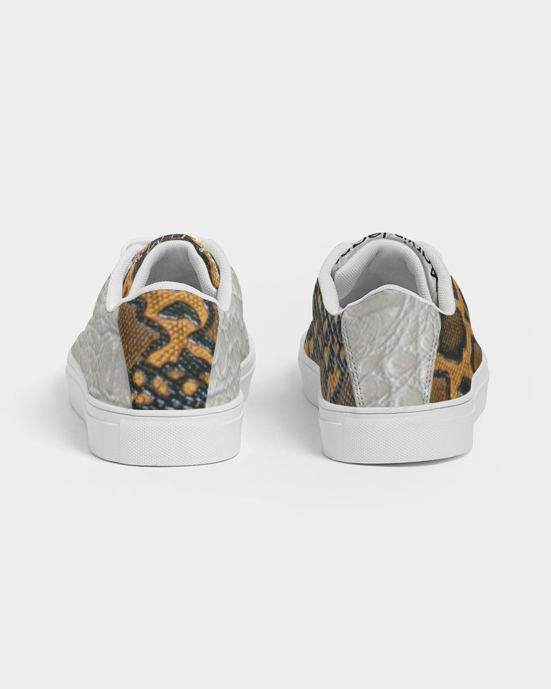 Gator white calf print BY MARVIN JEANS Men's Faux-Leather Sneaker