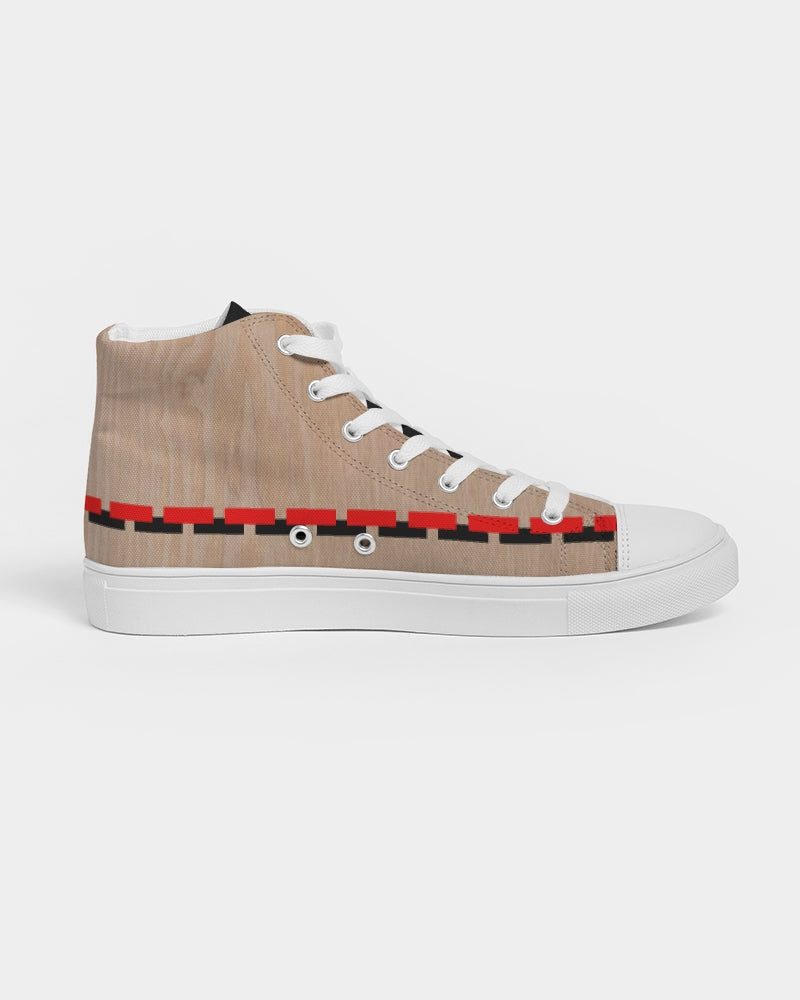 Woodgrain Men's Hightop Canvas Shoe