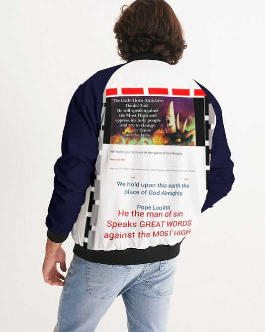 Strong truth 101 (John 3:16) by Marvin Jeans and Trinity D Marvin Men's Bomber Jacket