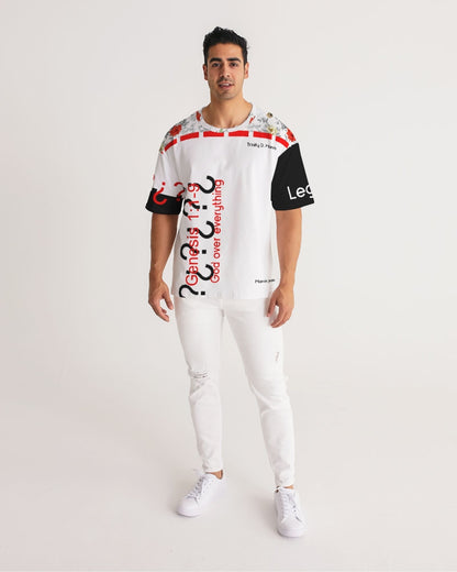 Rose's God over everything by Marvin JEANS Men's Premium Heavyweight Tee