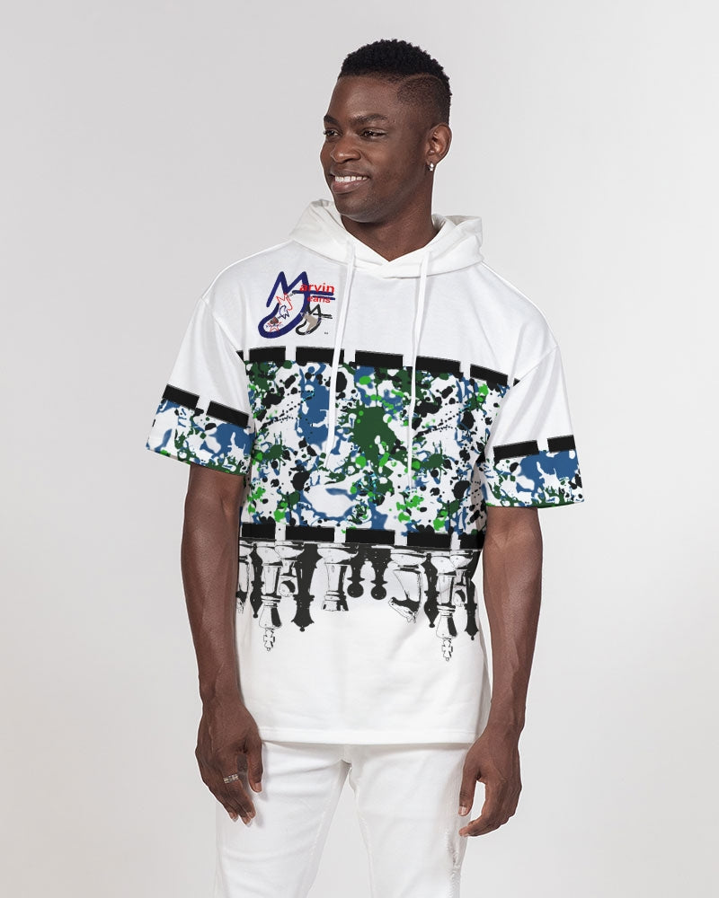 Wild splash chest board Men's Premium Heavyweight Short Sleeve Hoodie