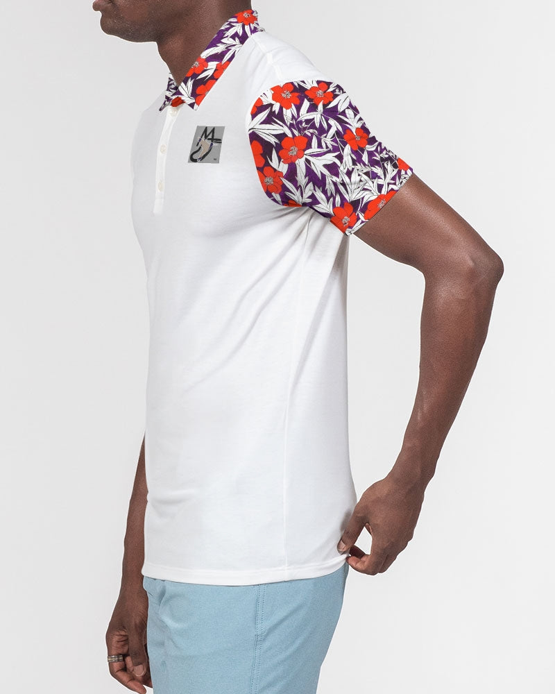 Rose crazy by Marvin JEANS Men's Slim Fit Short Sleeve Polo