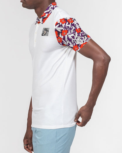 Rose crazy by Marvin JEANS Men's Slim Fit Short Sleeve Polo