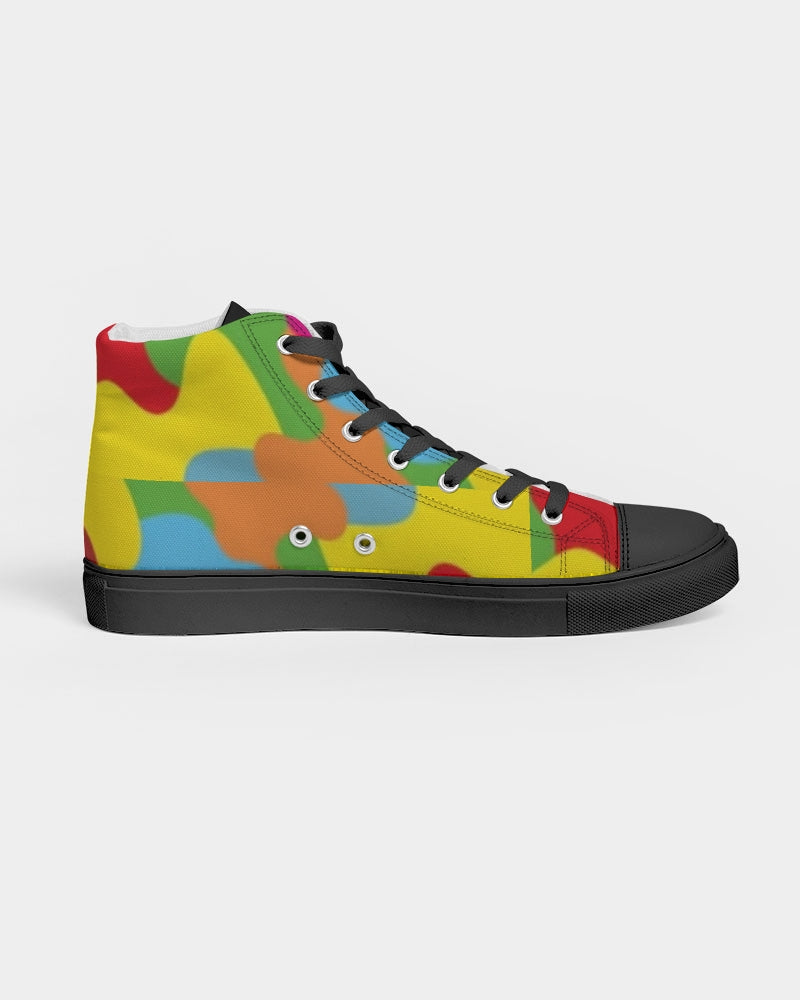 Crazy combo by Marvin Jeans and Trinity D Marvin Men's Hightop Canvas Shoe - Black