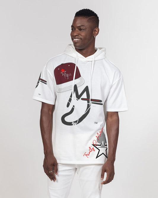 Logo cap by Marvin Jeans and Trinity D Marvin Men's Premium Heavyweight Short Sleeve Hoodie