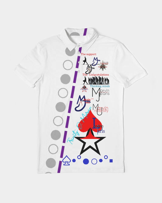 Dry support (logo's) Men's Slim Fit Short Sleeve Polo