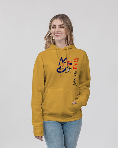 John 3:16 by Marvin Jeans and Trinity D Marvin Unisex Premium Pullover Hoodie | Lane Seven