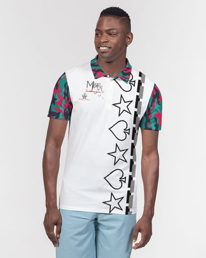 Brilliant BY MARVIN JEANS Men's Slim Fit Short Sleeve Polo