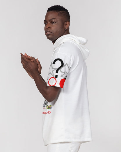 Logo's red by Marvin Jeans and Trinity D Marvin Men's Premium Heavyweight Short Sleeve Hoodie