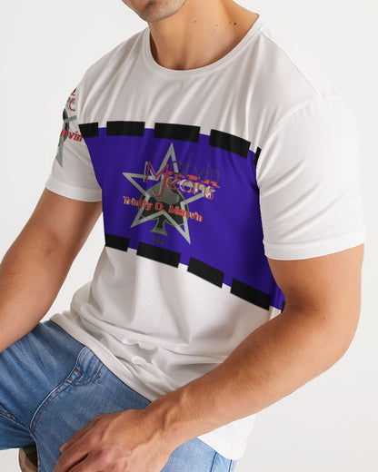 Blue cross by Trinity D Marvin and Marvin Jeans  Men's Tee