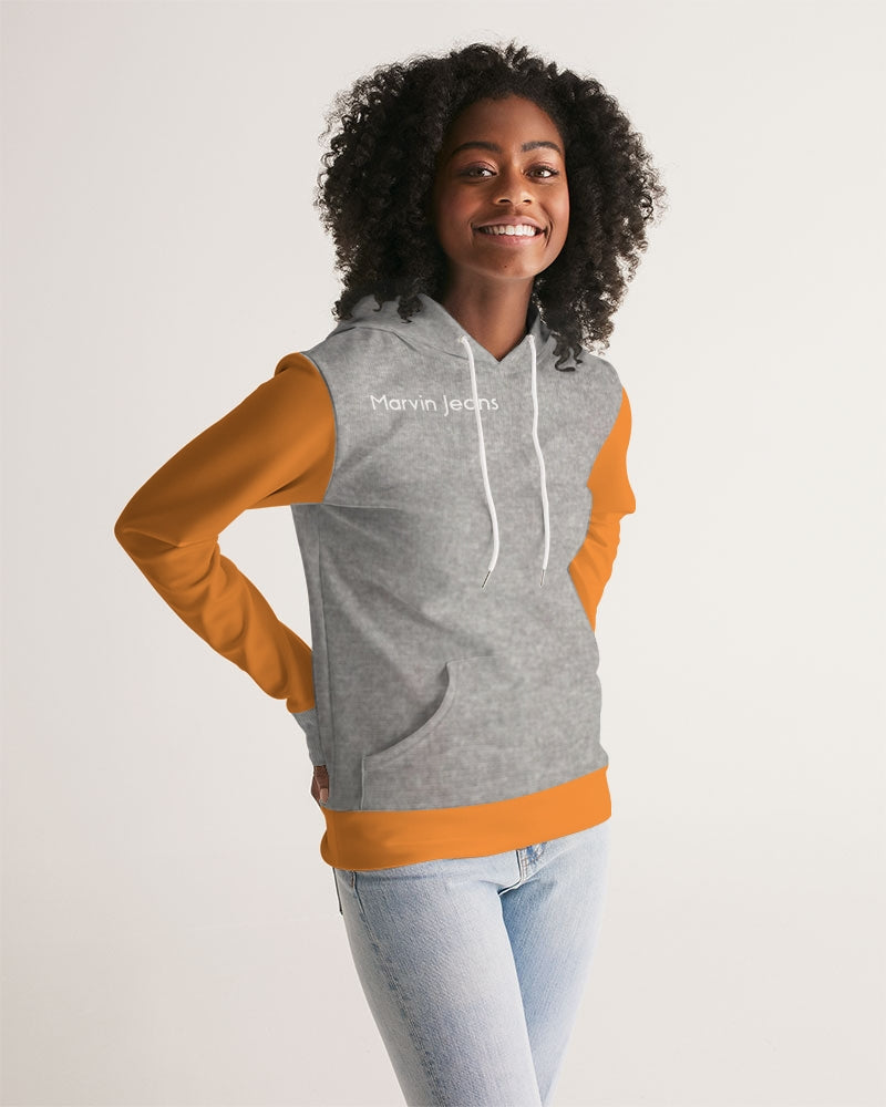 Light grey orange  Women's Hoodie