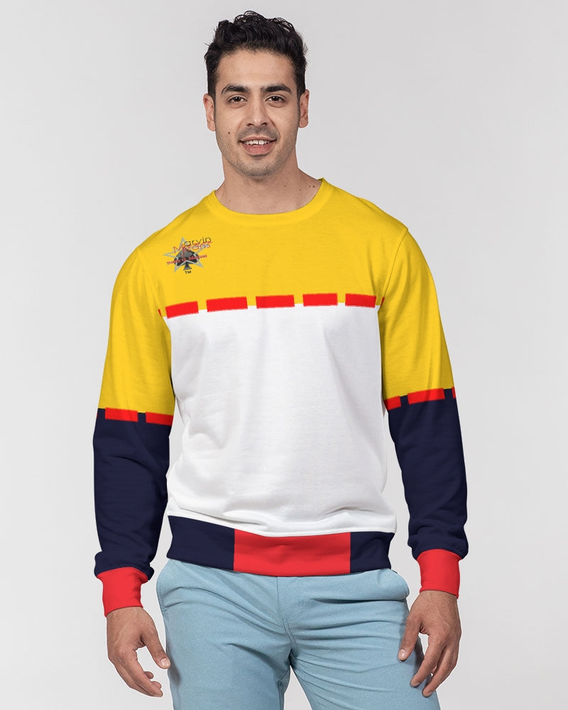 K'Kay by Marvin Jeans and Trinity D Marvin Men's Classic French Terry Crewneck Pullover