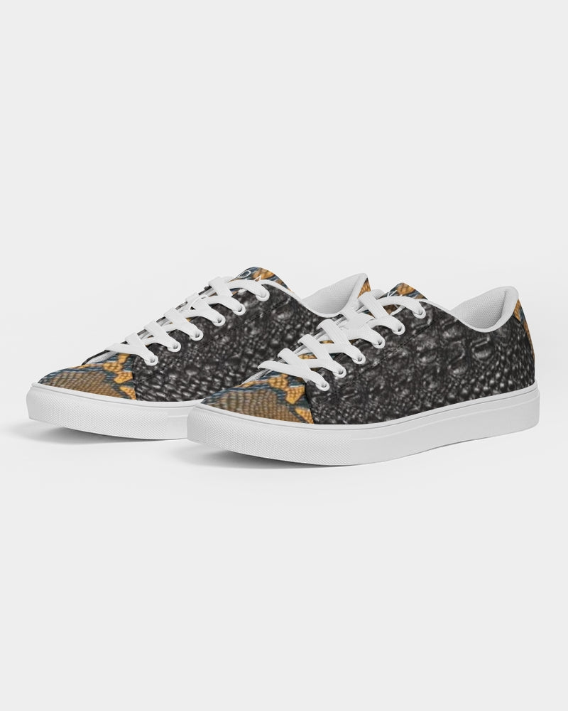 Gator black  calf print tip BY MARVIN JEANS Men's Faux-Leather Sneaker