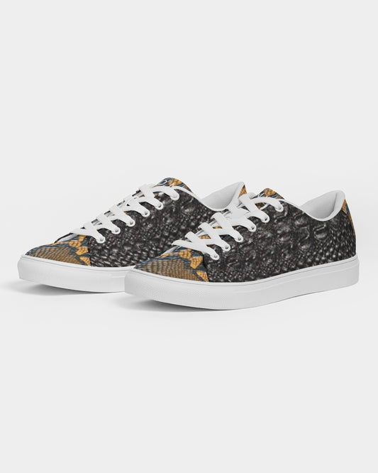 Gator black  calf print tip BY MARVIN JEANS Men's Faux-Leather Sneaker