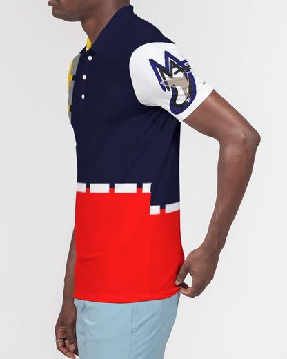 K'Kay by Marvin Jeans and Trinity D Marvin Men's Slim Fit Short Sleeve Polo