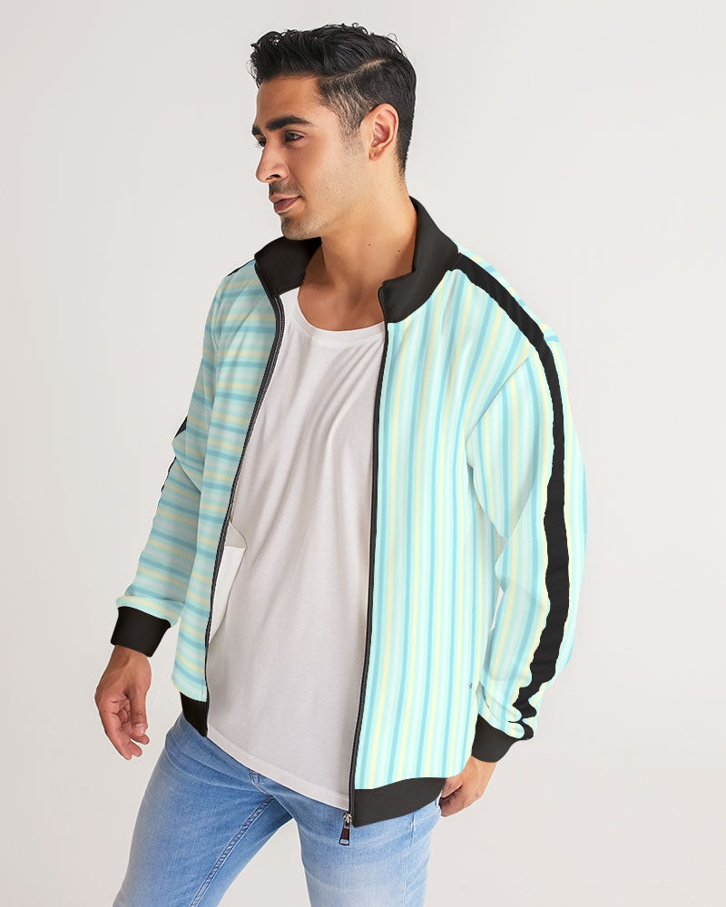 Pin stripes BY MARVIN JEANS Men's Stripe-Sleeve Track Jacket