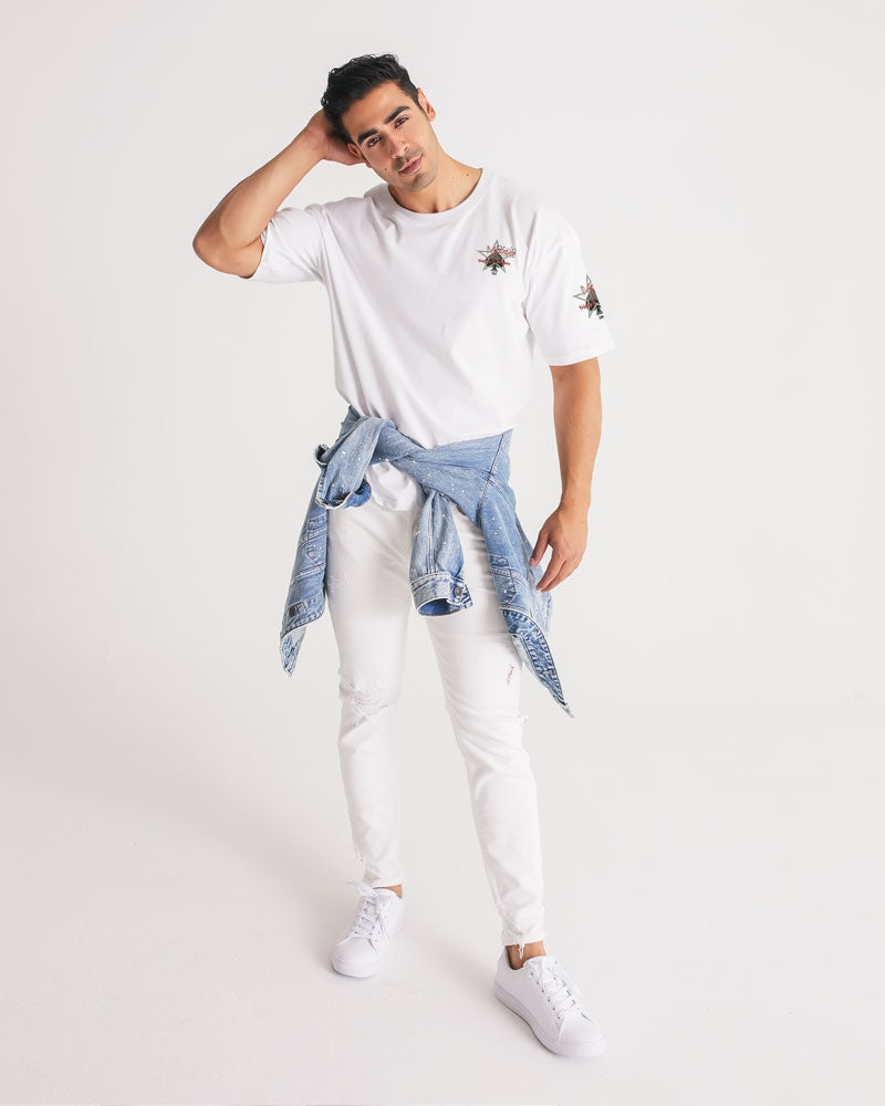 All white 3.0 by Marvin Jeans and Trinity D Marvin Men's Premium Heavyweight Tee