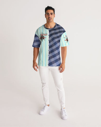 Blue stripes pin stripes by Marvin Jeans and Trinity D Marvin Men's Premium Heavyweight Tee