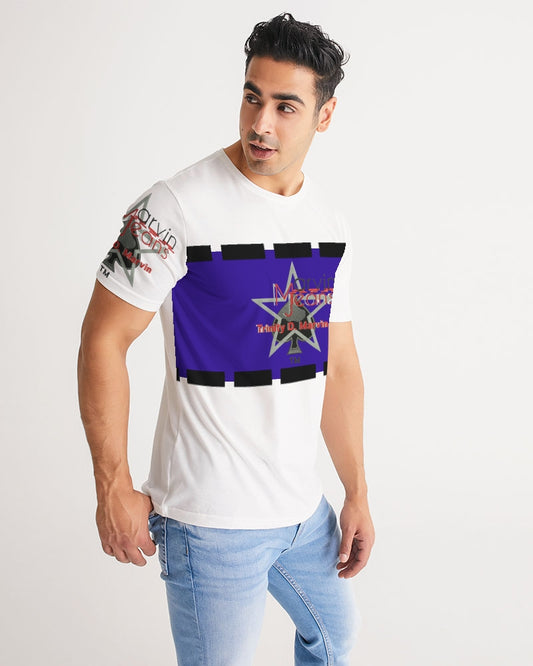 Blue cross by Trinity D Marvin and Marvin Jeans  Men's Tee