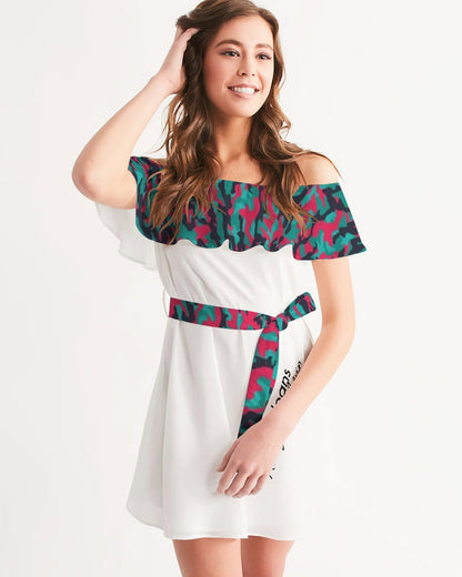Brilliant BY MARVIN JEANS Women's Off-Shoulder Dress