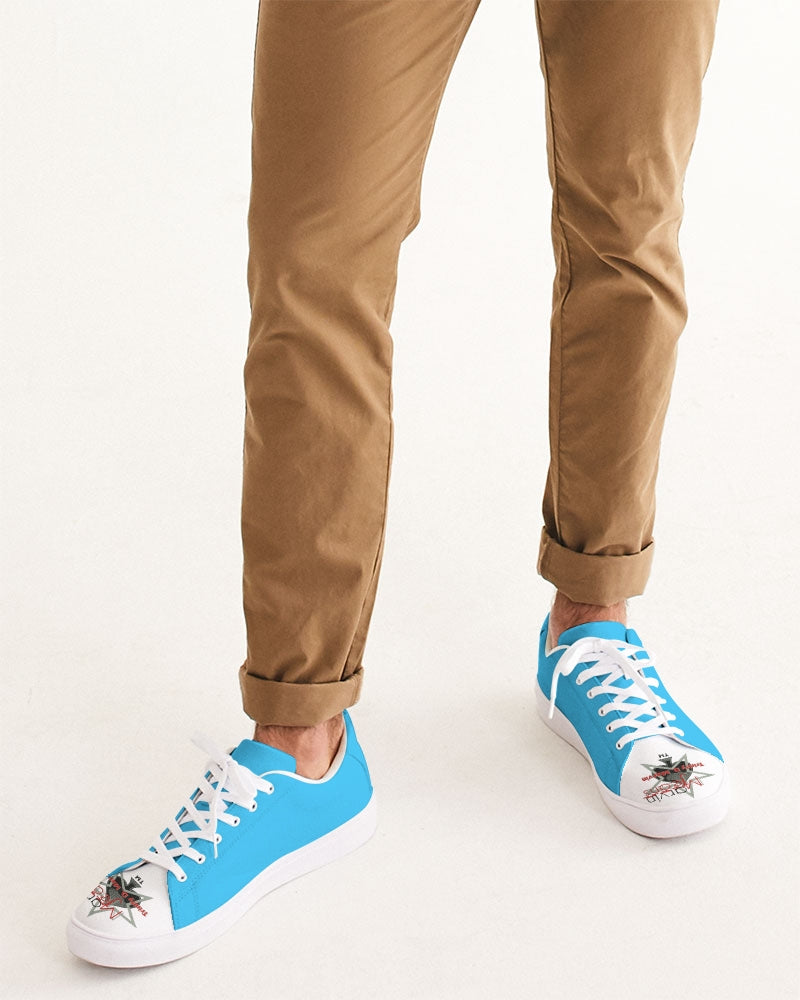 Loud blue by Marvin Jeans and Trinity D Marvin Men's Faux-Leather Sneaker