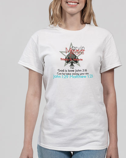Gospel message God is love by Marvin Jeans and Trinity D Marvin Unisex Ultra Cotton T-Shirt | Gildan