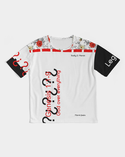 Rose's God over everything by Marvin JEANS Men's Premium Heavyweight Tee
