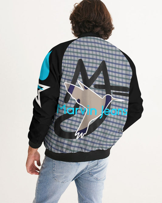 Grid mix by Trinity D. Marvin and Marvin Jeans Men's Bomber Jacket
